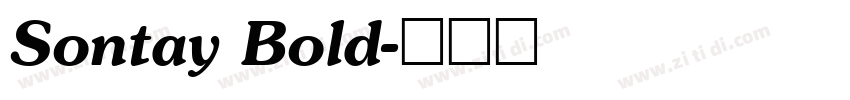 Sontay Bold字体转换